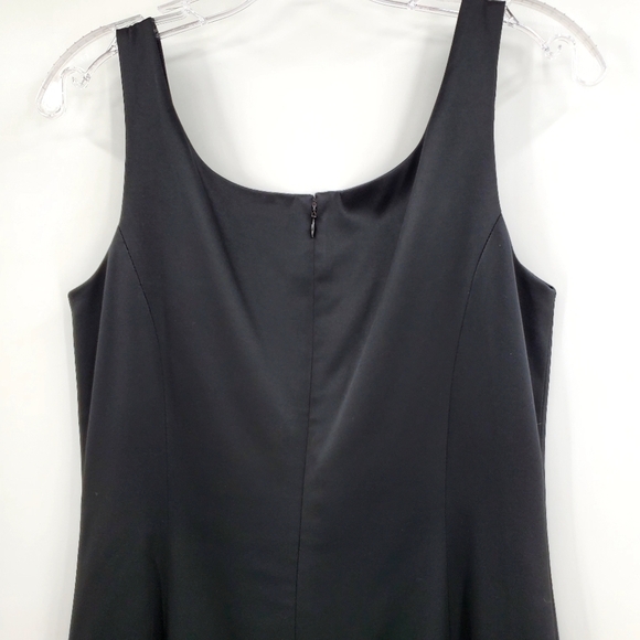 Ann Taylor Loft Black Satin Sheath Dress - Picture 4 of 9